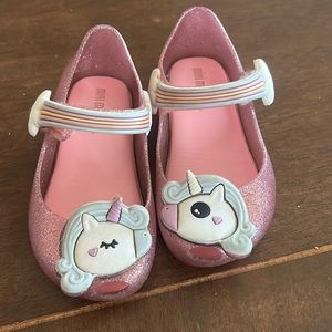 Mini Melissa Unicorn Toddler Size 7